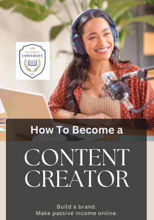 our E-BOOK on how to become a content creator